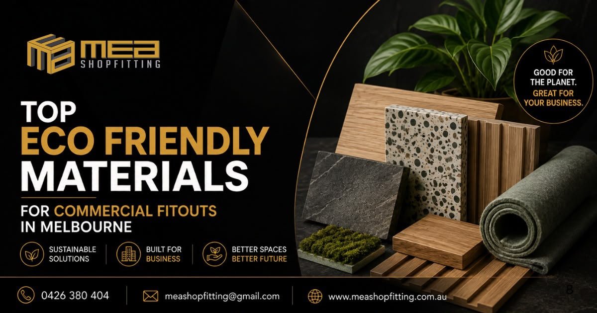 Top Eco Friendly Materials for Commercial Fitouts