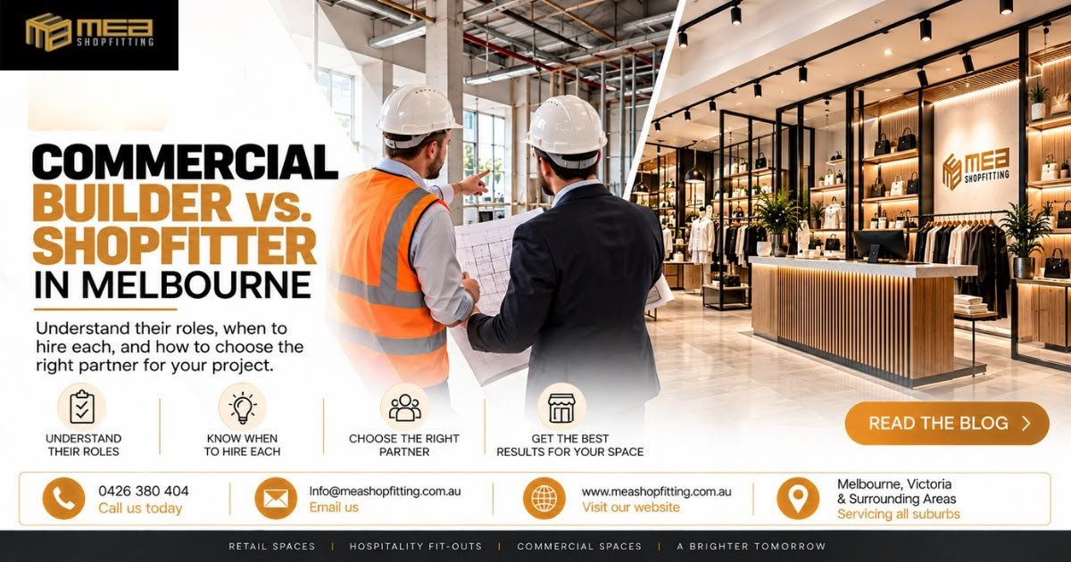 Commercial Builder vs Shopfitter in Melbourne